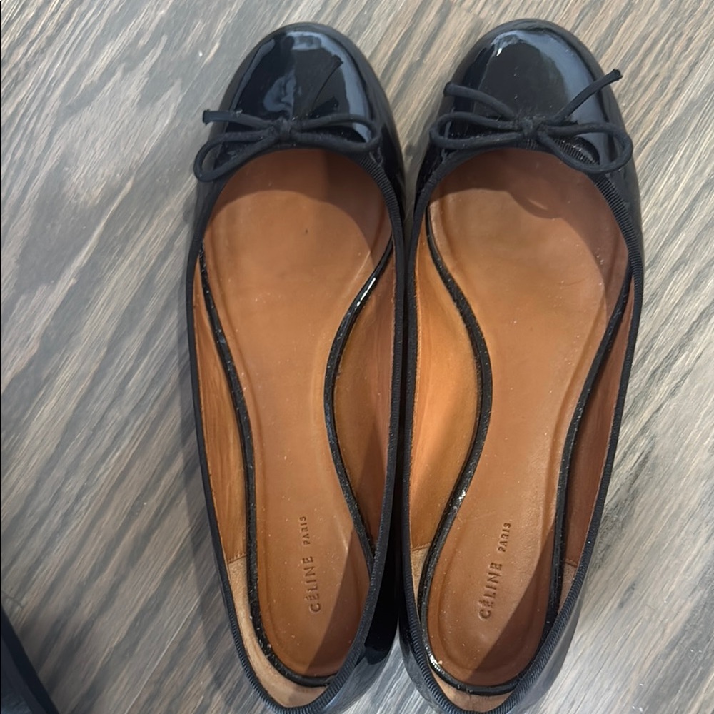 Celine Chic Black Ballet Flats